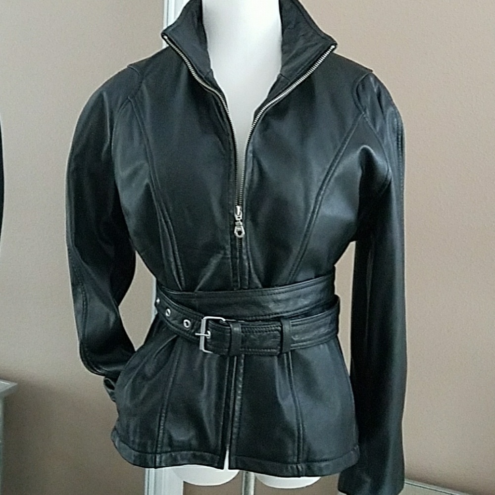 Leather Jacket Thinsulate Zip In Liner S Womens